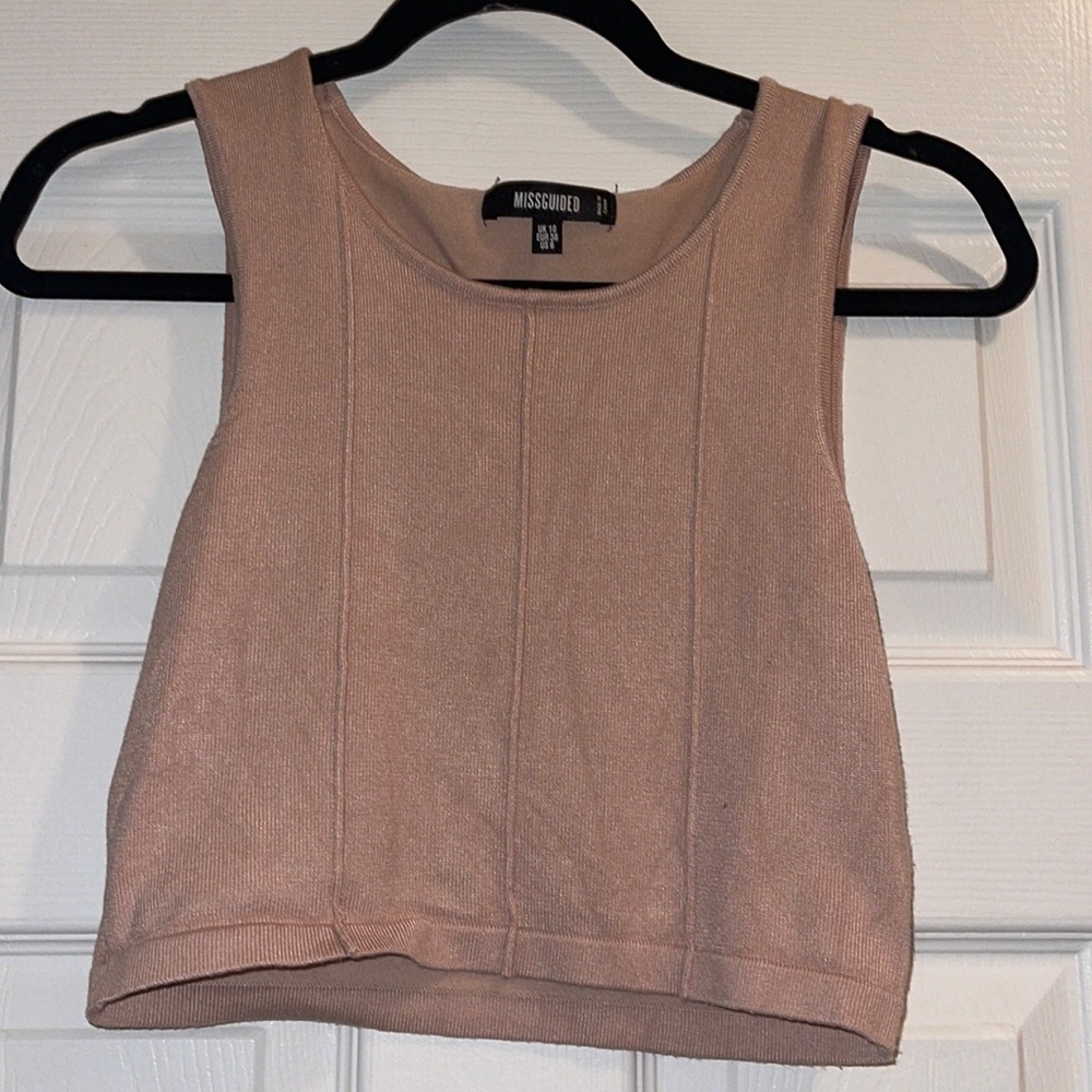 Missguided sweater crop top